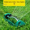 Automatic Lawn Sprinkler 15 Holes Design 4 Modes Adjustable Leak Resistant Simple Installation Garden Yard Water Sprinkler