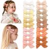 20Pieces 4Inch Girls Women Linen Bow Hair Clips Big Sailor Bow Barrettes Baby Kids Hairgrips Hair Bows Accessories Headwear