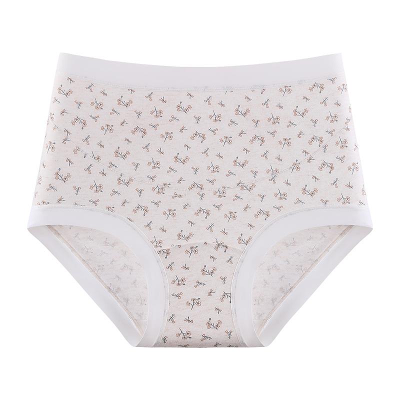 Женские весенне-осенние трусы из чистого хлопка медицинского класса 10A с антибактериальной ластовицей, с высокой посадкой и поддержкой живота, специальные трусы для беременных