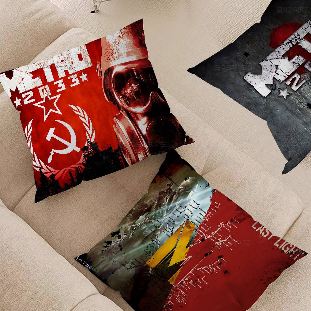 Игровой Metro 2033 45*45см Наволочка Подушка Чехол для Подушки Декор Наволочка Домашняя Наволочка Для Диванной Подушки