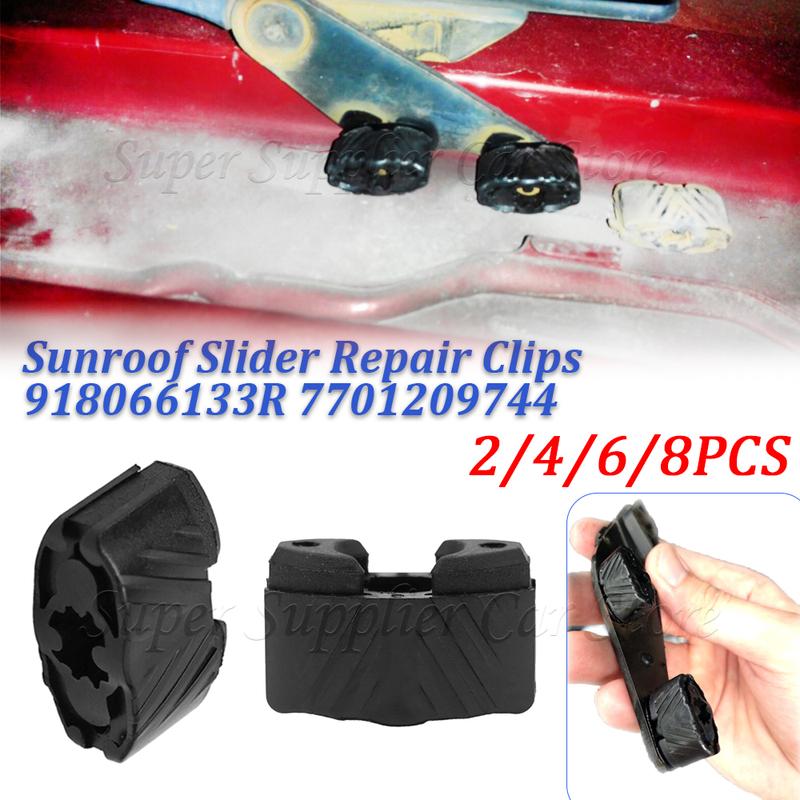 New Sunroof Slider Repair Clips For Renault Megane 3 Scenic Scenic Sunroof Glass Clip Slider Accessories 918066133R 7701209744