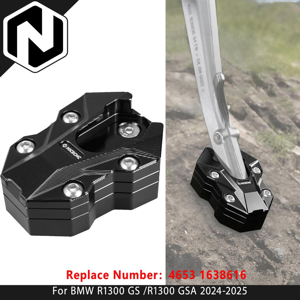 Adventure Kickstand Extension Plate Side Stand Enlarger Pad For BMW R1300GS ADV R 1300 GS 2024-2025 Replace Number 4653 1638616