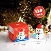 Cartoon Santa Claus Building Blocks Mini Christmas Doll Xmax Gift Action Figures Model  Party