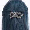 1pc Retro Silver Celtic Pattern Totem Design Hair Clip Niche Punk Style Patterned Metal Hair Clip Dark Themed Hair Accessory