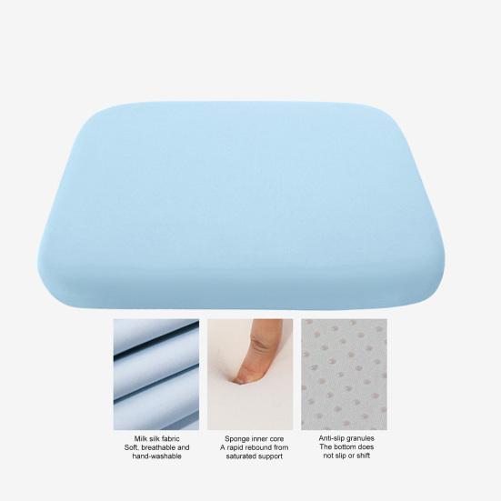 Подушка сиденья из пены с памятью Дышащая Медленно восстанавливающая форму Четыре сезона Нескользящая Моющаяся наволочка Эластичная Для автомобиля Дома Офисного кресла Квадратный коврик для сидения