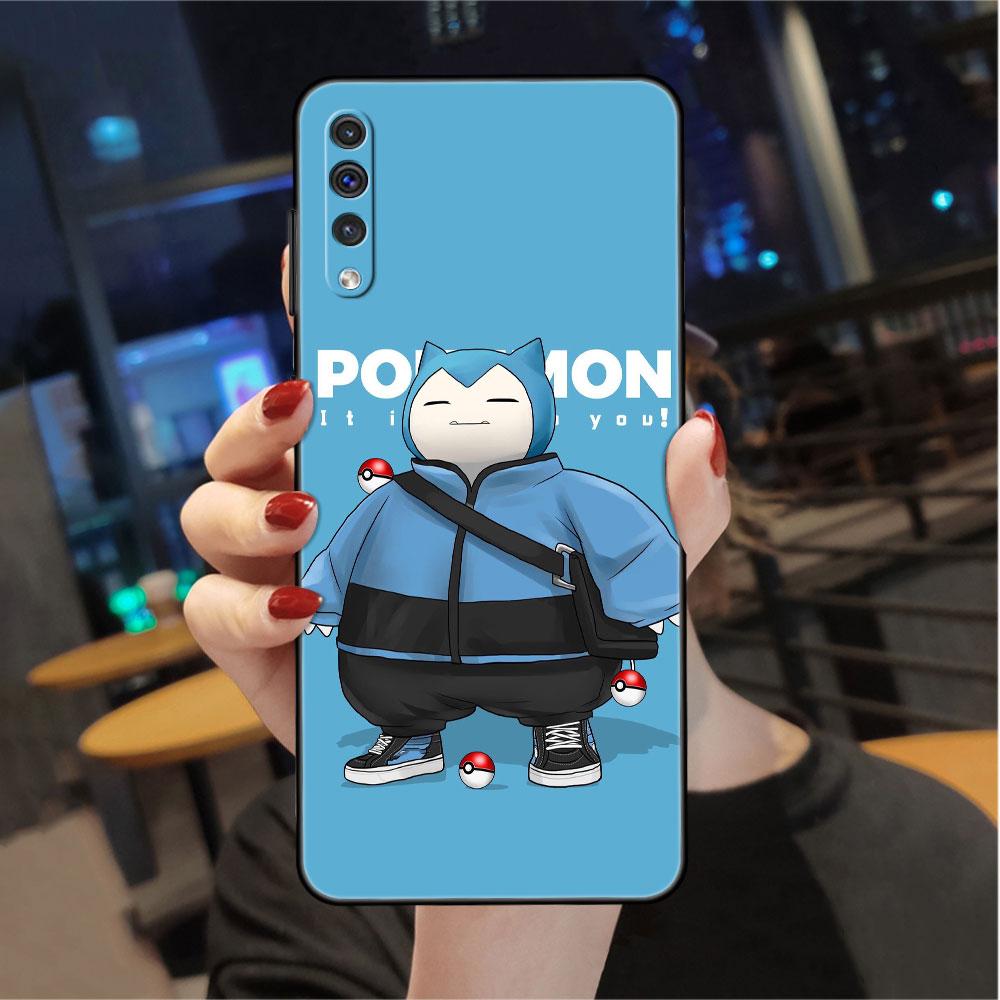 Чехол с игрой «Покемон» для Samsung Galaxy A50 A70 M52 A30 A20s A20e A10 A40 A10s M51 M31 M30s M13 5G, черный чехол для телефона