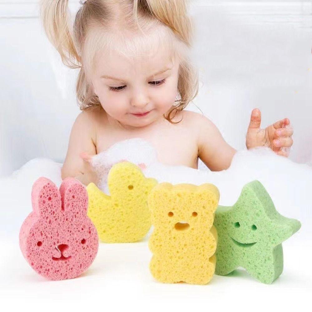 Bathing Infants Natural Bath Sponges Classic Shapes Baby Bath Sponge Baby Bath Accessories