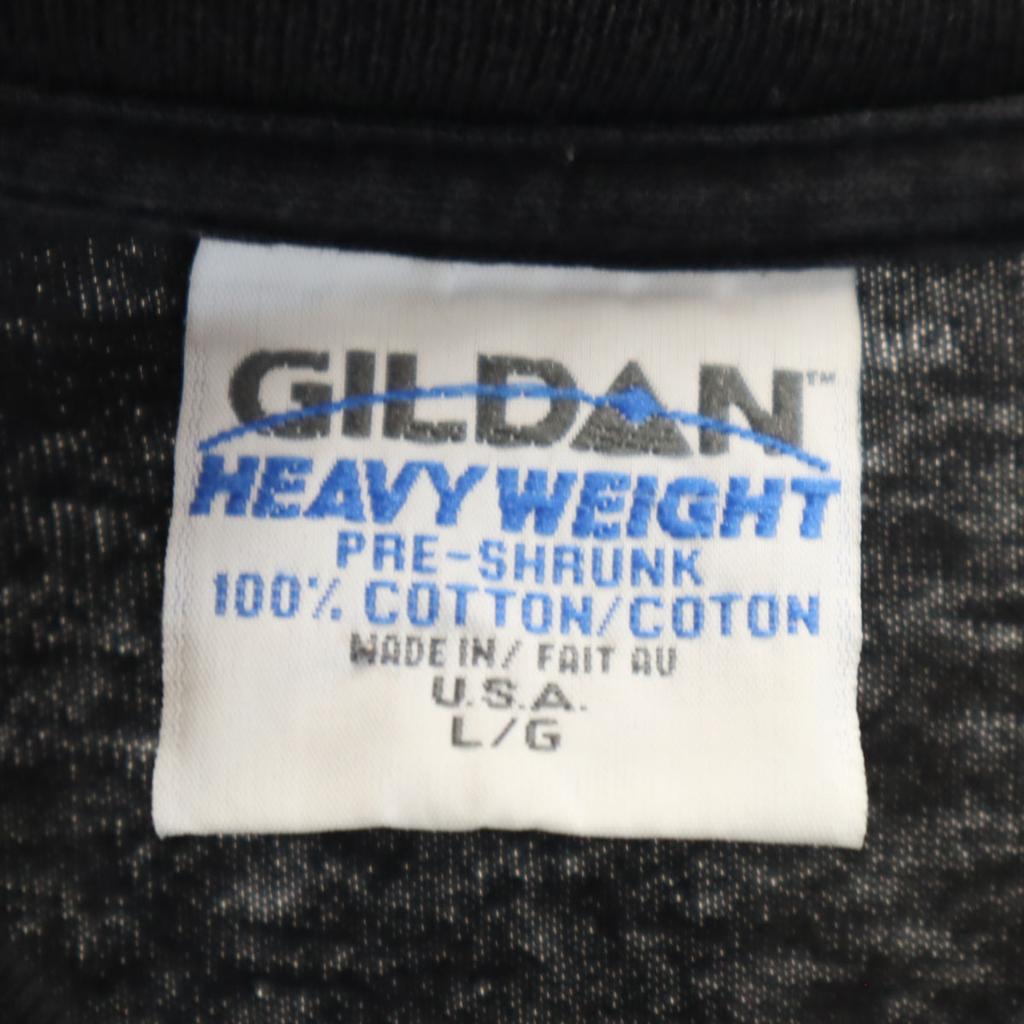 GILDAN 90s Made in USA Old Daytona Short sleeve T-shirt L black Men's Used