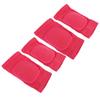 2 Pairs Knee Sleeves High Elastic Breathable Knee Protector Pads for Ice Hockey Skating Running Rose