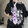Y2K Star Tie Sweet Unisex Necktie Creative Glossy Tie  Party