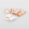 1Set Rose Gold USB A and B Jacks Connectors Supporting USB2.0 480Mbps Transfer for High Fidelities Sound Applications