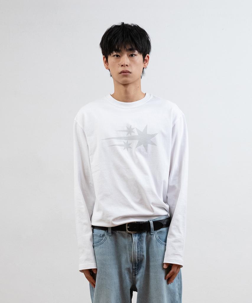 NICEGHOSTCLUB 3Star Ls Tee_White(Ng2Gsut561A)
