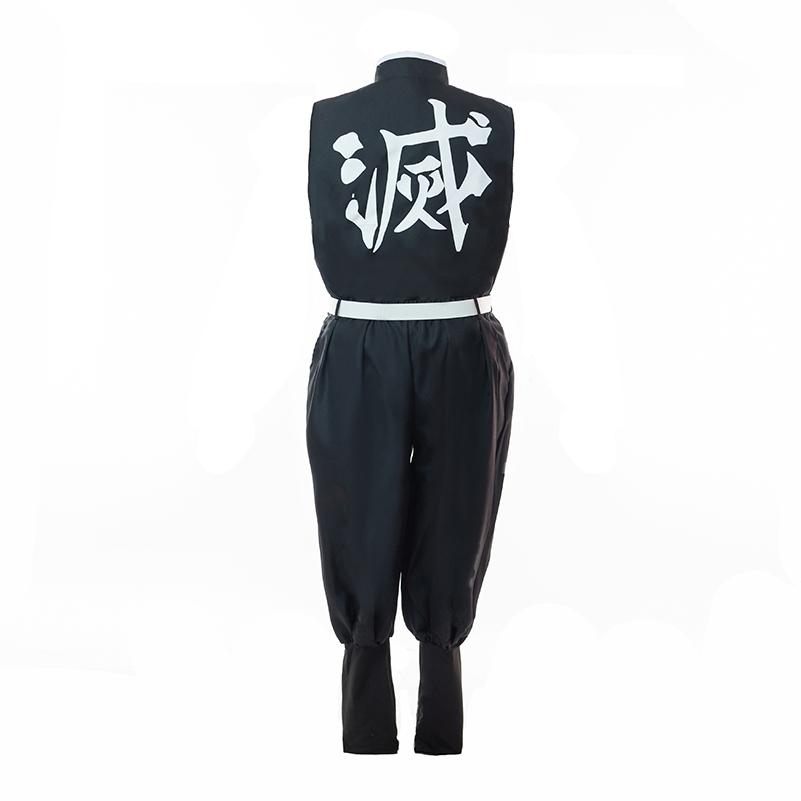 Аниме Клинок, рассекающий демонов Костюм для косплея Узуй Тенген Костюм для косплея Черный Мужской Кимоно Костюм на Хэллоуин