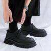 Platform Men Leather Shoes Casual Formal Dress Oxfords Brogues British Style Wedding Flats Soft Breathable Walking Office Shoe