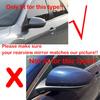 Для Mazda 3 2010-2013 6 2009-2011 Крышка бокового зеркала заднего вида Крышка крыла автомобиля Внешняя дверь автомобиля Вид сзади Чехол Отделка из углеродного волокна