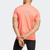 Adidas Designed 4 Reflective Striped Quick-Dry Sports Short Sleeve T-Shirt Men Tops Coral-Pink IB8943