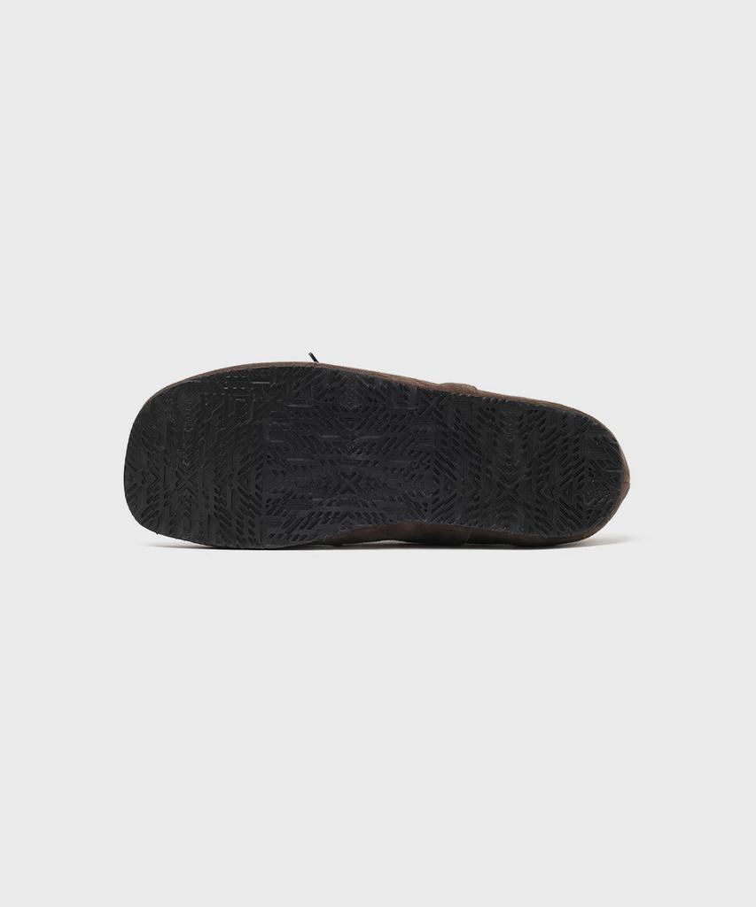 Firenze Atelier [Vibram] Shirring Detail Unisex Casual Derby 8800 [Dark Brown Suede]