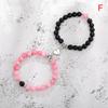 2Pcs/Set Natural Stone Beads Yoga Bracelet For Lovers Distance Magnet Couple Bracelets Friendship Jewelry
