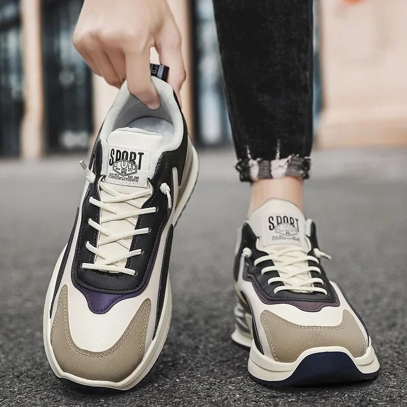 Мужские повседневные кроссовки для бега, спортивная модная обувь, мужские кроссовки для бега, дышащие кроссовки, удобная мужская спортивная обувь для бега