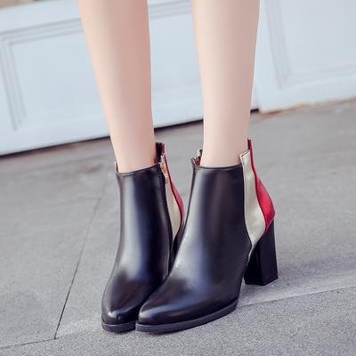 2024 Ботильоны женские зимние женские туфли меховые теплые короткие сапоги толстые каблуки модная сексуальная женская обувь размер ghn89