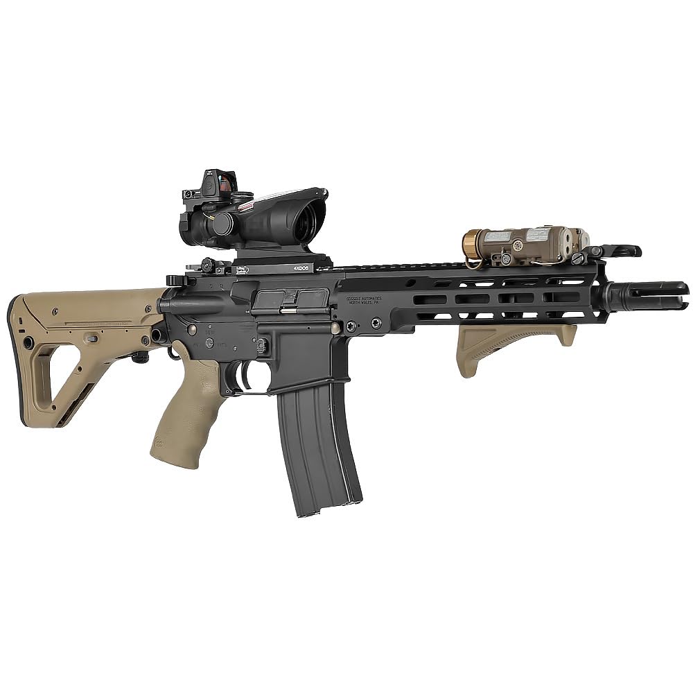 Ryohin Buhin Evolution Gear 4x Scope & Dot Sight Combo for COG TA31 ECOS RMR, Standard QD Mount, Black