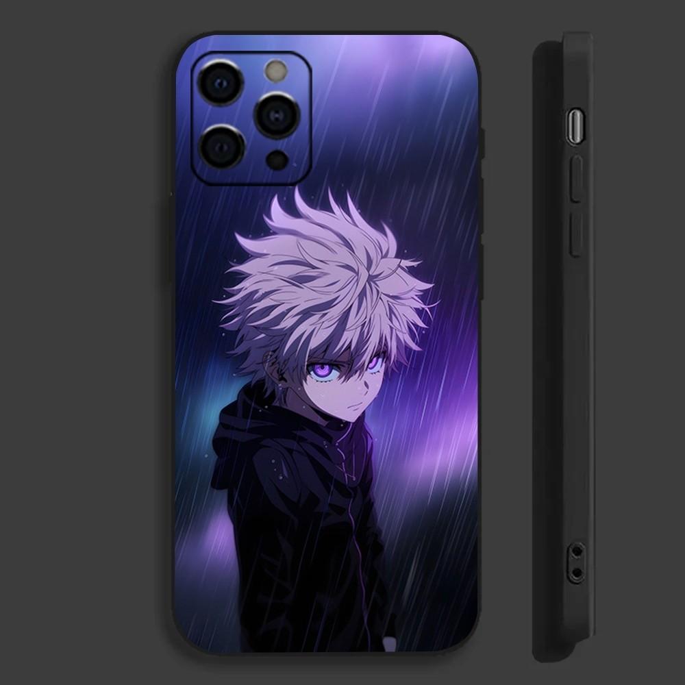 Чехол для телефона Anime H-Hunter K-Killua для Apple iPhone 15,14,13,12,11,Pro,X,XS,Max,XR,Plus,Mini Мягкий черный чехол