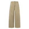 Khaki wide-leg jeans women's autumn new design sense high waist loose and thin drape floor machete pants