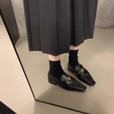 Винтажные Mori Maillard коричневые туфли-лодочки на низком каблуке из мягкой кожи женские 2025 весна-осень туфли на мягкой подошве одинарные туфли Мюли