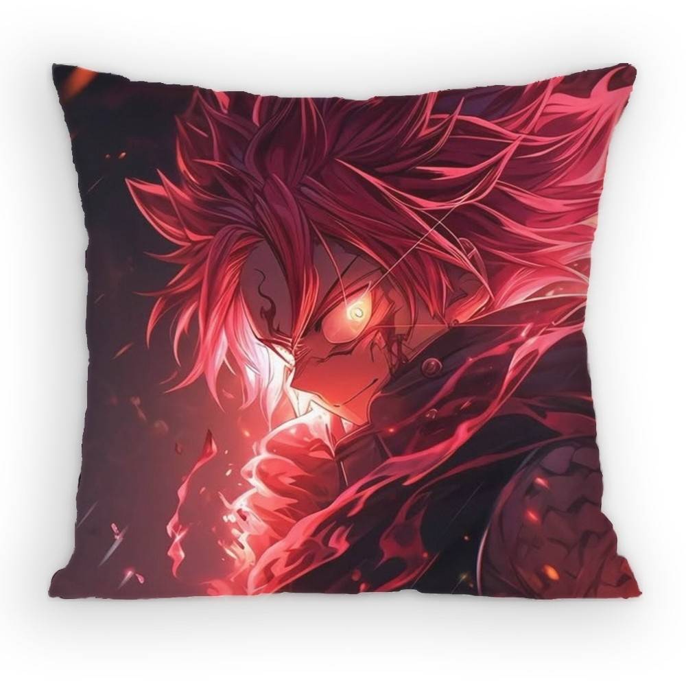 FAIRY TAIL Нацу Наволочка Наволочка против пылевых клещей Невидимая молния шелковистый короткий плюш Чехол на подушку для дивана