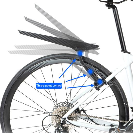 Велосипедное крыло регулируемое водонепроницаемое легкое универсальное заднее крыло для горного велосипеда, шоссейного велосипеда, брызговик, аксессуары для велосипеда