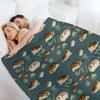 Rain Frog Pattern Throw Blanket Vintage Comforter For Baby Fashion Sofas Blankets