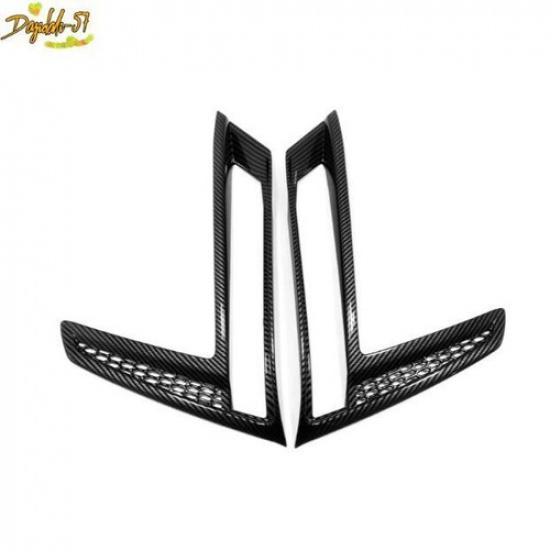 Carbon Fiber Style Front Fog Light Cover Trim For Honda CRV CR-V  2024 2X