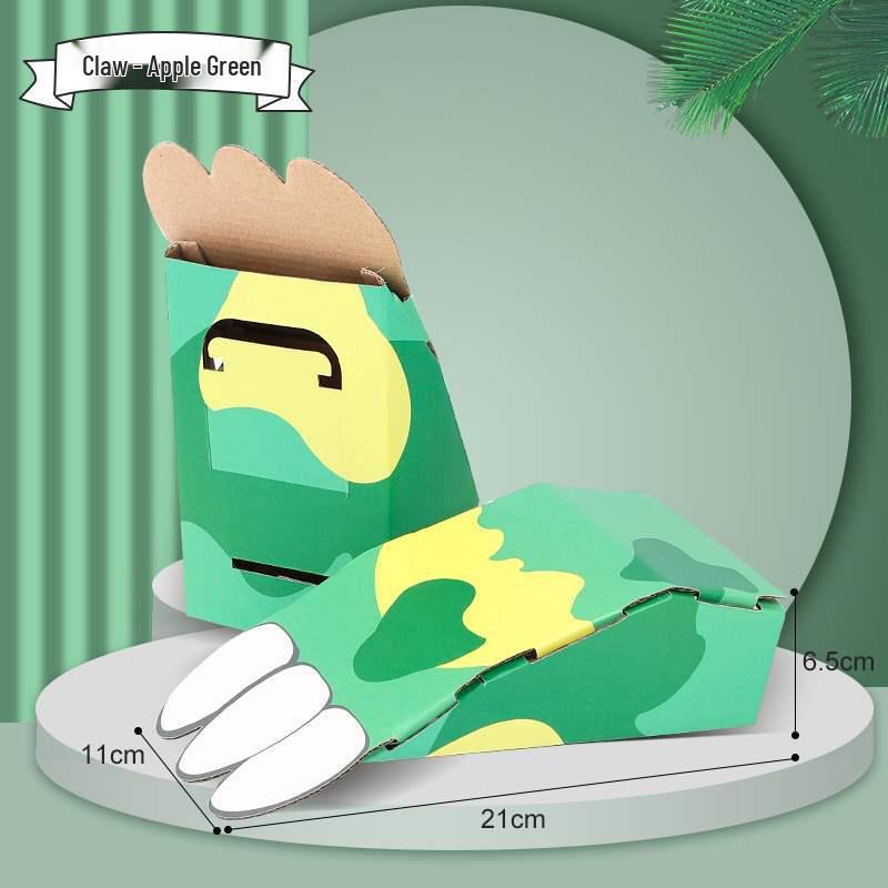 Children's Day DIY Dinosaur Cardboard Model - Wearable Toy Inspired by TikTok