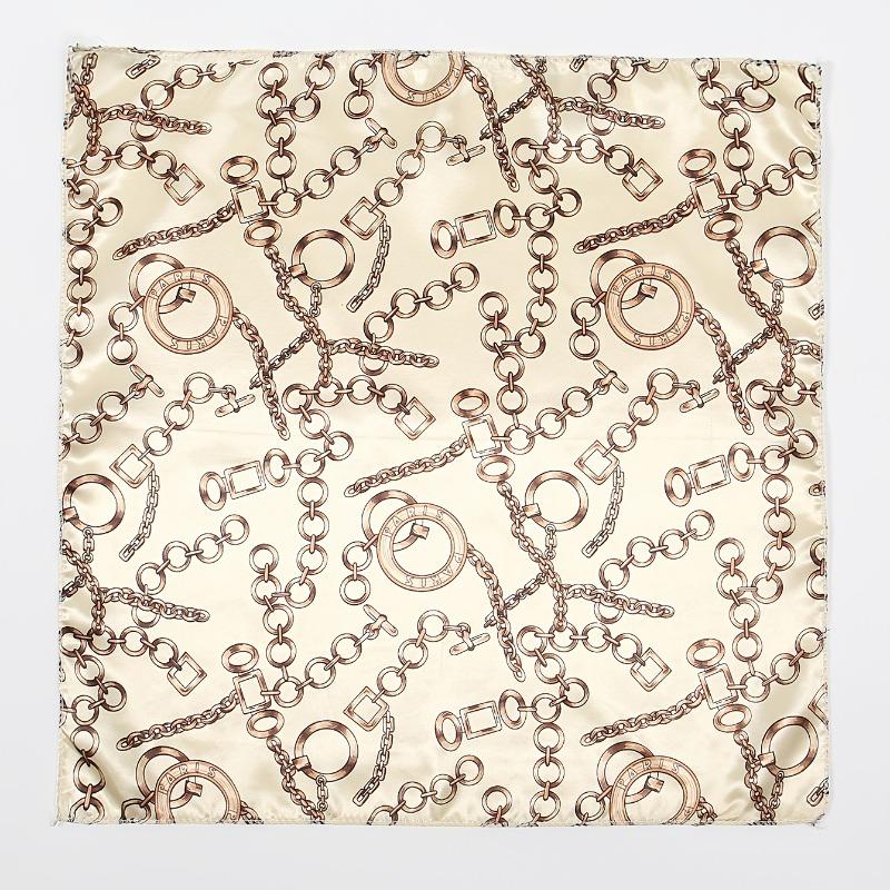 Scarf for Women, Spring and Autumn Korean Style Fashionable Versatile Small Square Scarf with Decorative Collar