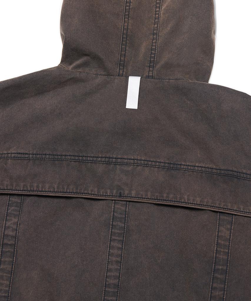 Nomanual Light Hooded Jacket - Bleached Black
