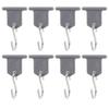 8PCS RV Awning Hook Stainless Steel Metal Hangers S Shaped Hanging Hooks for Camping Tents Motorhome