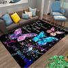 Butterfly Print carpet Set with Quotes carpet set (1 duvet cover, 2 pillowcases, duvet not included)