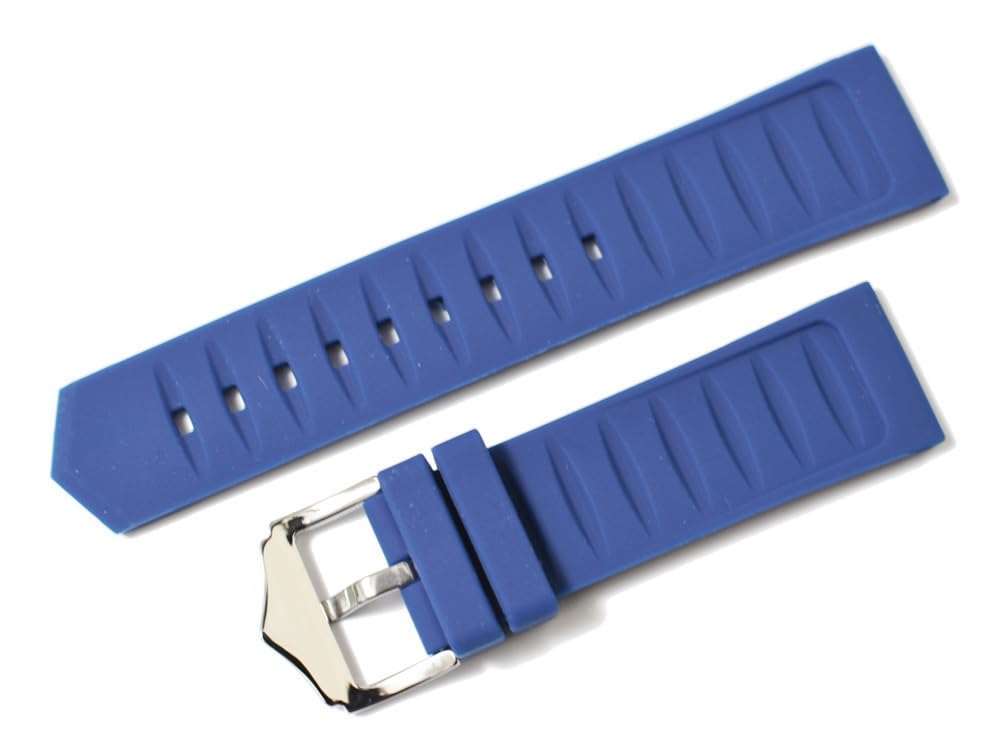 King Watch Parts Compatible with Tag Heuer Rubber Belt for Formula 1 External Product Blue 22mm [Import Original]