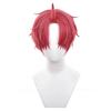 Jiji Cosplay Wig Anime DAN DA DAN Jin Enjoji Cosplay Short Red Heat Resitant Synthetic Hair Wigs + Wig Cap