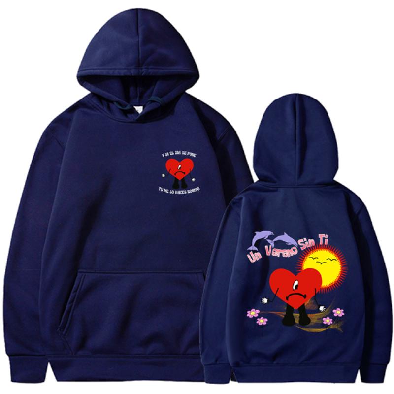 Модная новая толстовка с принтом Bad Bunny, унисекс, уличная спортивная толстовка в стиле хип-хоп, высокое качество, хит продаж, топ 2023