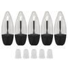 5pcs Empty Lip Gloss Tube Leakage Proof Clear Mini Leaf Shape Refillable Lip Glaze Bottle for DIY