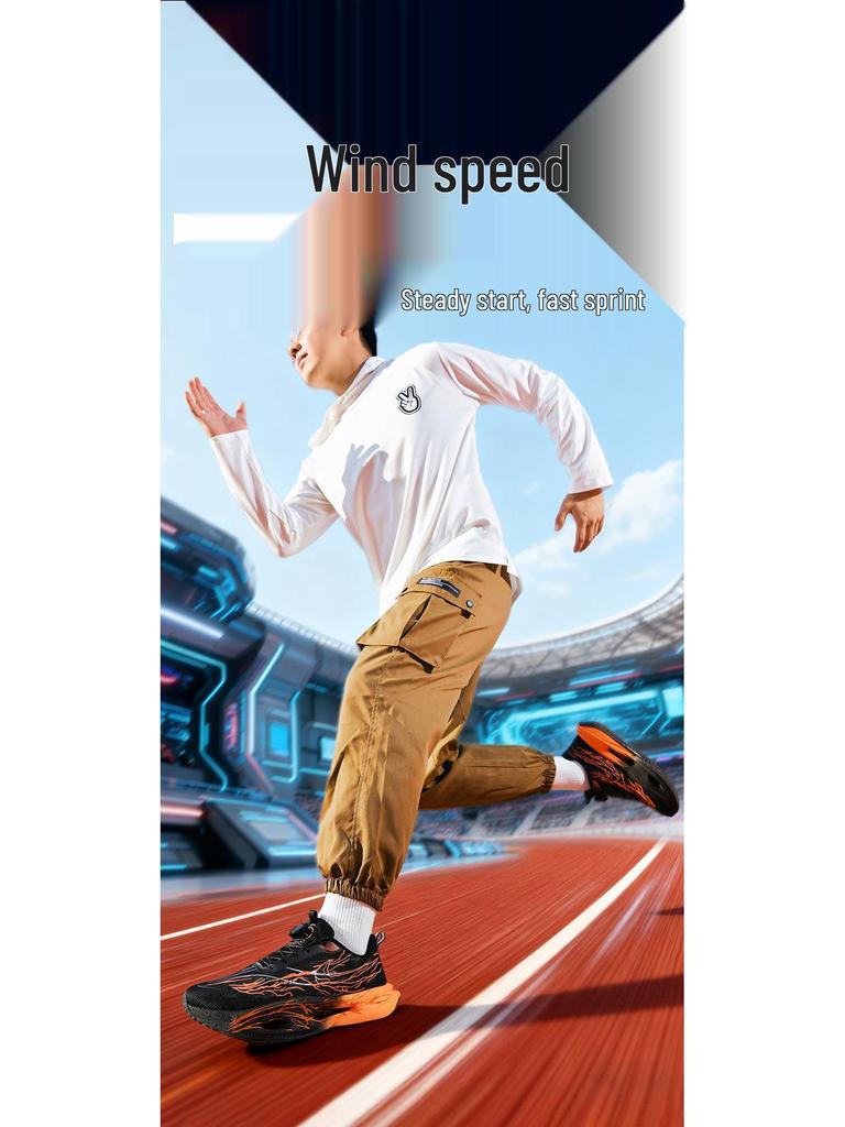 2025 Racing 9Pro Двойная сетка Карбоновая пластина Беговые кроссовки для детей и подростков среднего/большого возраста - Осенне-зимние Амортизирующие спортивные кроссовки для мальчиков.