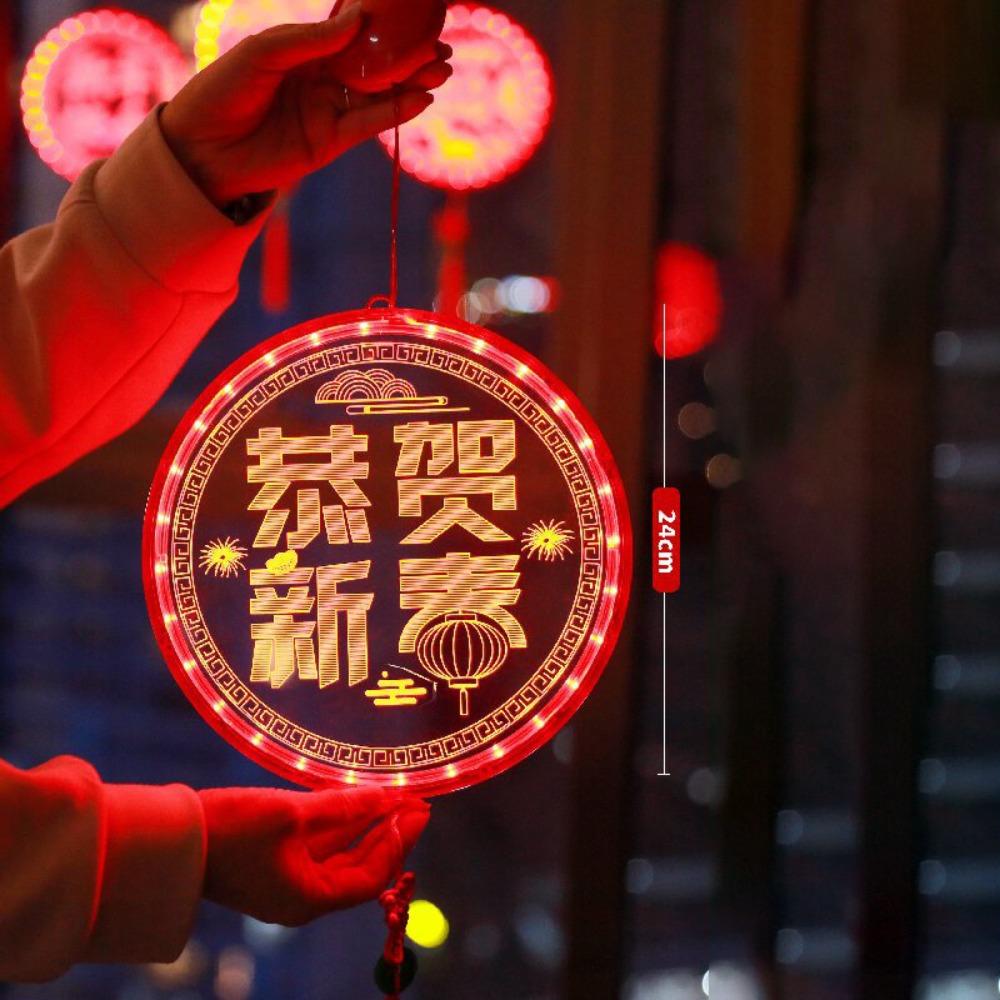 Acrylic New Year Lantern Red Hanging Lights New Red Hanging Lanterns Chinese New Year