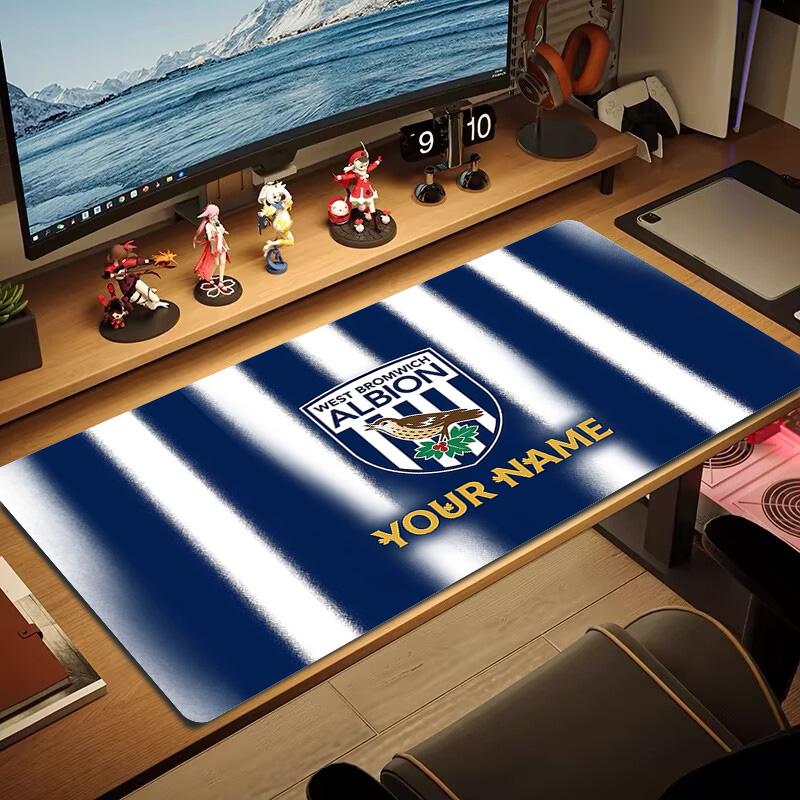 West Bromwich Albion Print Cushion Non-slip Laptop Tablet Big Mousepad XXL Mat Mini PC Playmat With Lock edge