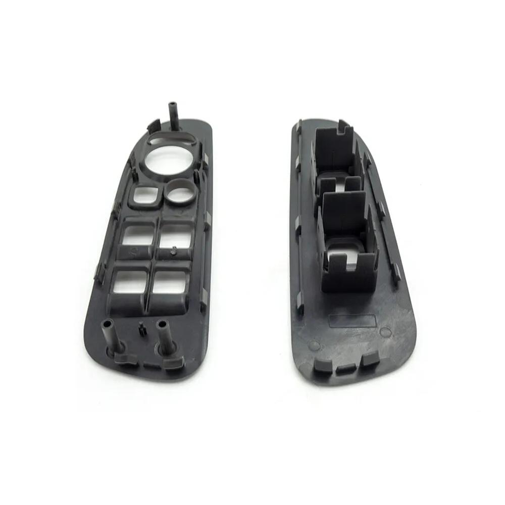 New 2Pcs For 02-05 Dodge Ram 1500 2500 3500 Quad Cab Door Window Switch Bezel Taupe