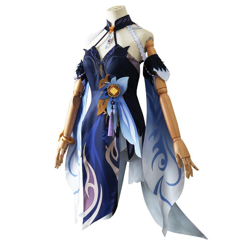 Ningguang Latern Rite Cosplay Costume New Skin Ning Guang New Outfit Include Dress Wig for Cosplay Comic Con