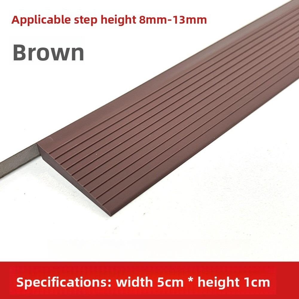 Ramp Mat Soft Multi Purpose Door Threshold Self Adhesive Durable PVC Non Slip Strip for Step Robotic Vacuums Wheelchair Stroller