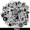 50pcs/set Horror Stickers for Laptop, Anime Phone Stickers, Naklejki Skateboard Graffiti Stickers