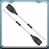 A65G-2 Pcs Aluminum Alloy Detachable Float Afloat Oars Fitting Boat Rafting Paddle Canoe Oar Boat Paddle Blade Leaf Oar