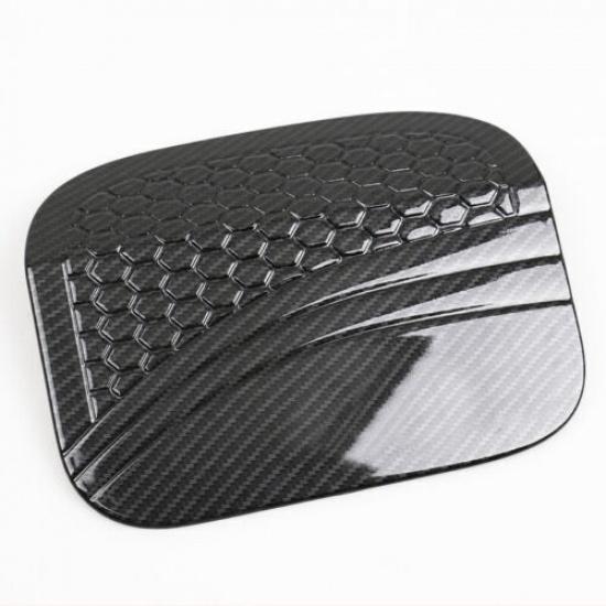 Fuel Filler Door Gas Tank Cap For Honda Civic Sedan 2016-2021 Cover Carbon Fiber